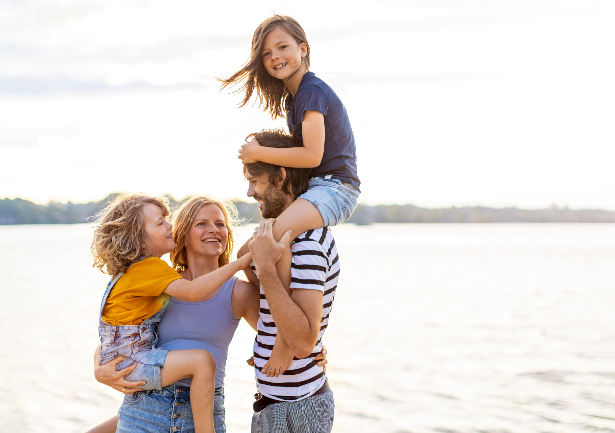 famille en bord de mer