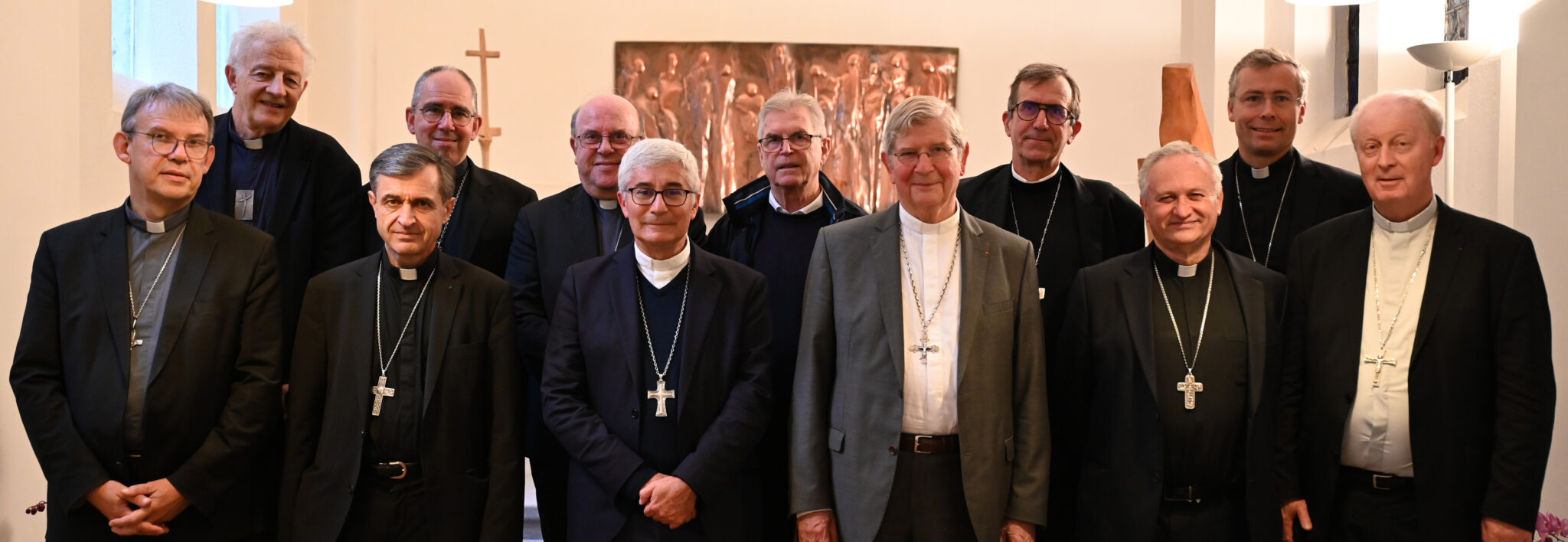 Mgr Tois Directeur de L'ODv et les évêques d'IDF